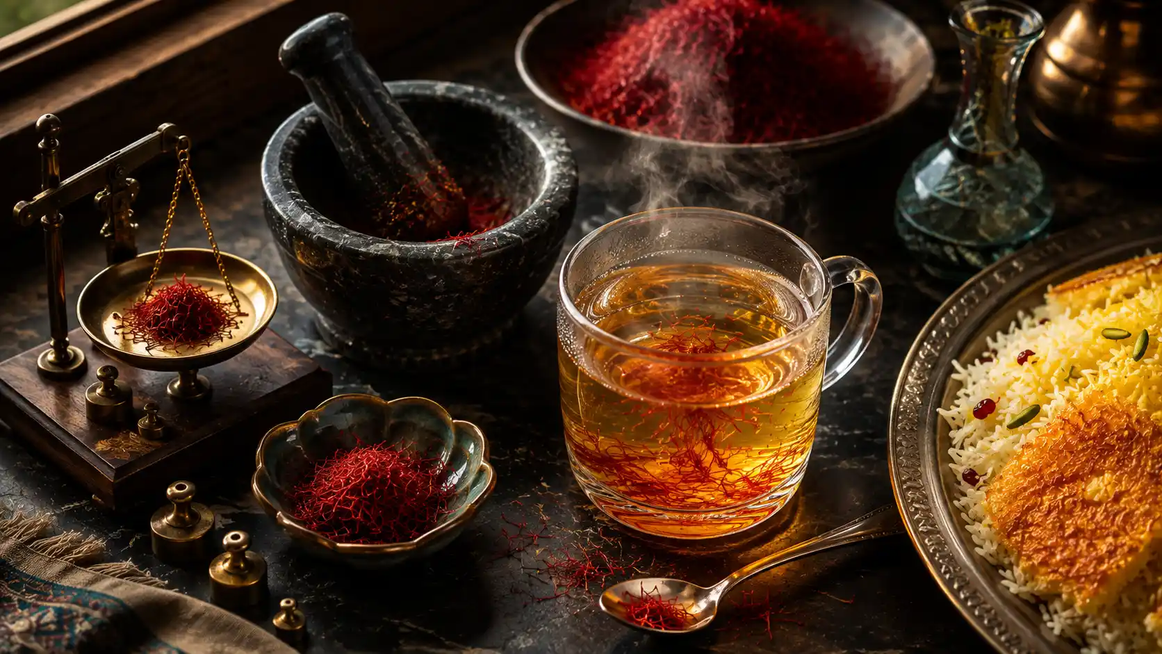 روش صحیح دم کردن زعفران، مقدار مناسب مصرف و استفاده از زعفران در غذا و نوشیدنی