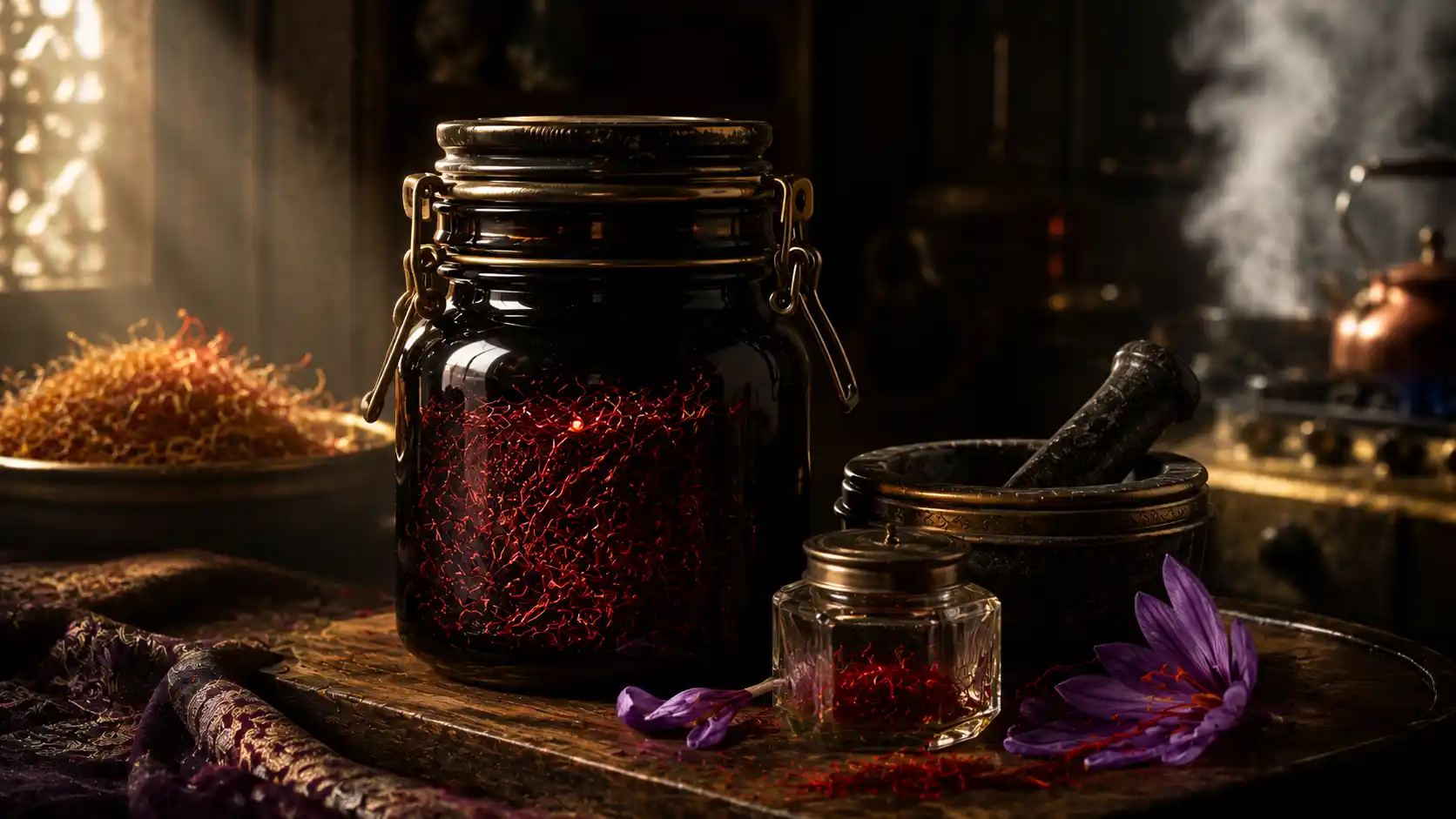 بهترین روش نگهداری زعفران در ظرف دربسته، محیط خشک و تاریک برای حفظ عطر، رنگ و کیفیت
